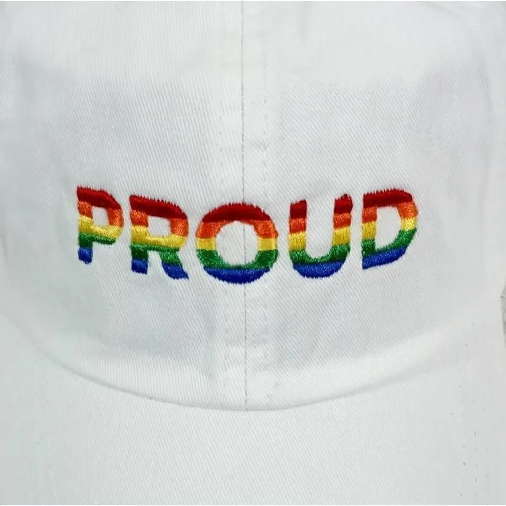 Stand Proud Rainbow Adjustable Baseball Cap Hat Womens